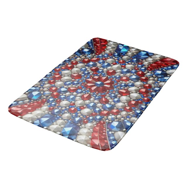 Große Badematte mit niederländischen Farben (Schrägansicht)