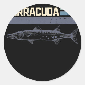 Große Barracuda Cuda Angelo Delea Runder Aufkleber