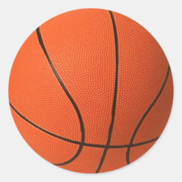 Große Basketball-Design Runder Aufkleber