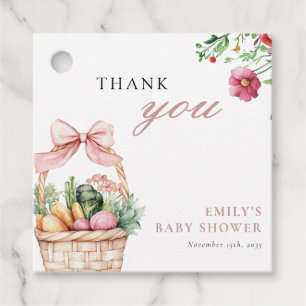 Grosse Bauern Markt Girl Baby Dusche Geschenkanhänger