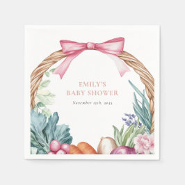 Grosse Bauern Markt Girl Baby Dusche Serviette