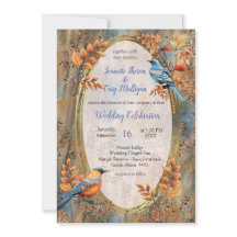 Große Bäume, Herbstblätter & Bluebirds.