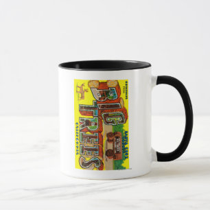 Große Bäume, Kalifornien - große Buchstabe-Szenen Tasse
