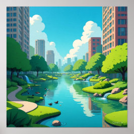 Große Bäume Urban Retreat Poster