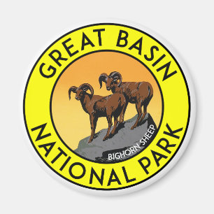 Große Becken-Nationalpark-Nevada-Big Horn-Schafe Magnet