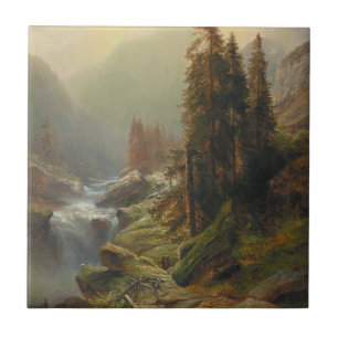 Große Berglandschaft - Albert Zimmermann Fliese