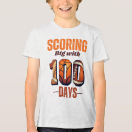 Große Bewertung mit 100 Schultagen | Sportthema Tri-Blend Shirt