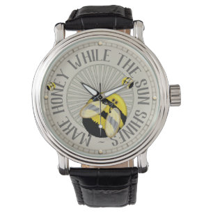 Große Bienen-lustige Imkerei Armbanduhr