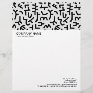Große Bildkopie - Kuba-Muster Briefbogen