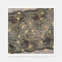 Große Black Lace Gold Bee Serviette
