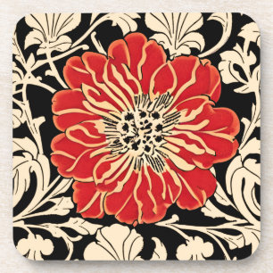 Große Blaue Kamelie Blossom Getränkeuntersetzer