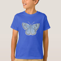 Große Blauer Schmetterling-T - Shirt