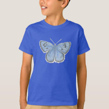 Große Blauer Schmetterling-T - Shirt