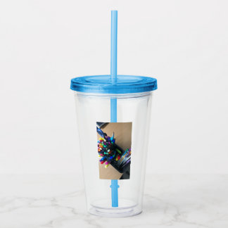 große Bleistifttasse Acryltrinkbecher