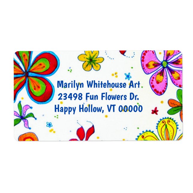 Große Blume Art Custom Text (Vorne)