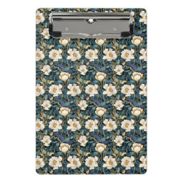 Große Blume William Morris Inspiriert Mini Klemmbrett