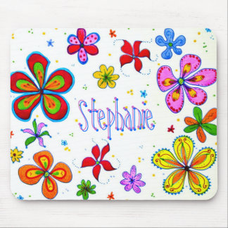 Große Blumen künstlerisches Mousepad