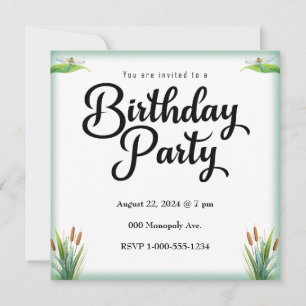 Grosse Bouche Basse Noire Sport Pêche Invitation