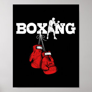 Große Boxgeschenke Boxing Frauen Amateur Boxen Poster