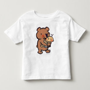 Große Braunbär-feste Umarmung Leslie Patricelli Kleinkind T-shirt