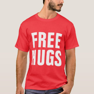 Große Briefe an Shirt für Männer  Freie Hugs