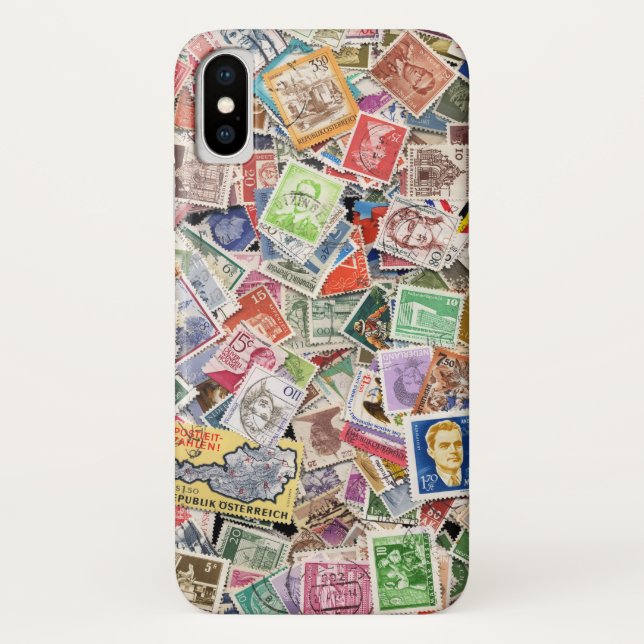Große Briefmarke Case-Mate iPhone Hülle (Rückseite)