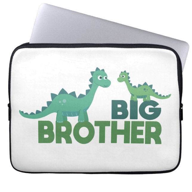 Große Bruder Dinosaurier Cartoon Jungs r Laptopschutzhülle (Vorderseite)