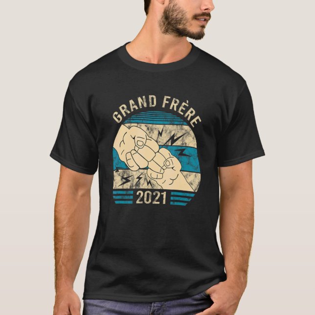 Große Brüder für Kinder Ankündigung von Schwangers T-Shirt (Vorderseite)