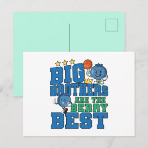 Große Brüder sind die Beeren Besten - Blaubeer-Wor Postkarte