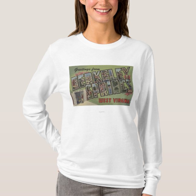 Große Buchstabe-Szenen - Berkeley Springs, WV T-Shirt (Vorderseite)