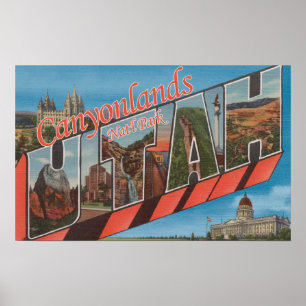 Große Buchstabe-Szenen - Canyonlands Nationalpark, Poster