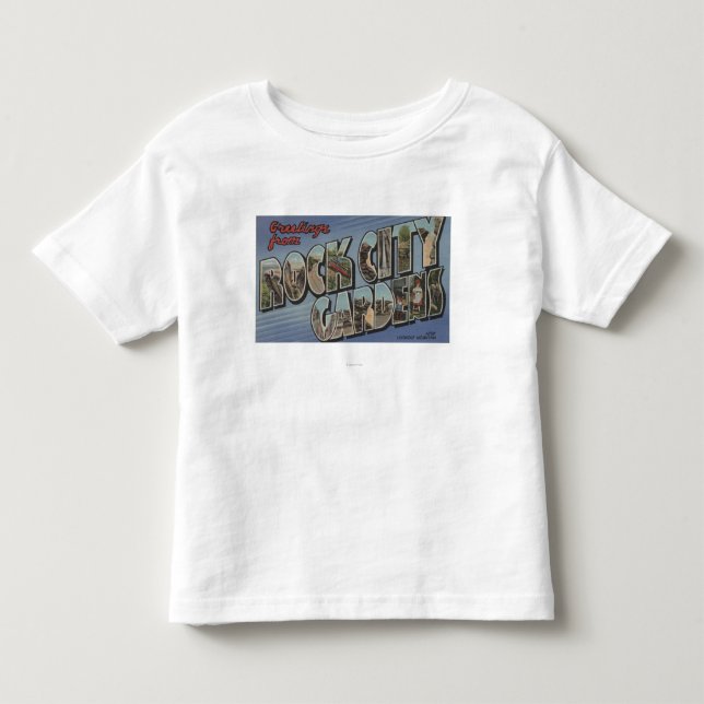 Große Buchstabe-Szenen - Felsen-Stadt-Gärten, TN Kleinkind T-shirt (Vorderseite)