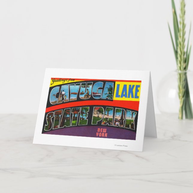 Große Buchstabe-Szenen, Grüße von 4 Karte (Vorderseite)