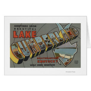 Große Buchstabe-Szenen - See Cumberland, KY