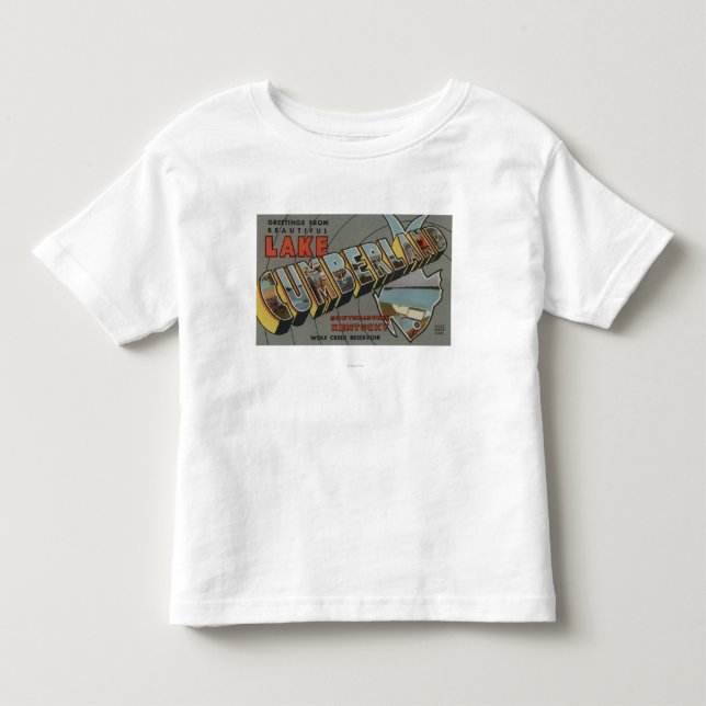Große Buchstabe-Szenen - See Cumberland, KY Kleinkind T-shirt (Vorderseite)