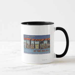 Große Buchstabe-Szenen - Wildwood-Durch-D-Meer, NJ Tasse