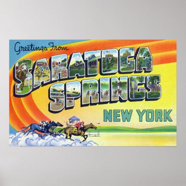 Große Buchstabenszenen - Grüße von 2 Poster (Vorne)