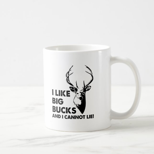 Große Bucks Lustiger Becher Kaffeetasse (Rechts)