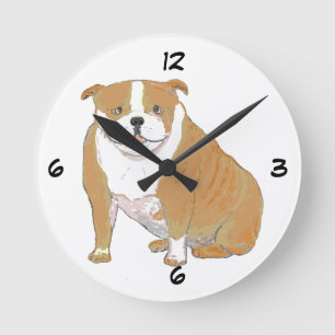 Große Bulldogge auf Uhren und mehrfachen Produkte