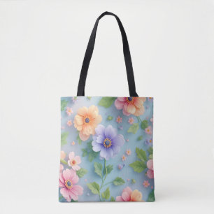 Große bunte Papierblumen Tasche