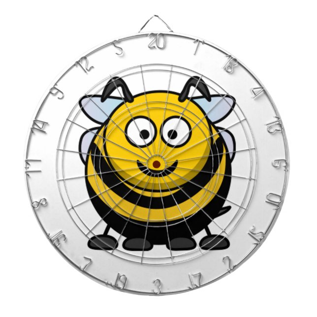 Große Cartoon-Hummel-Biene Dartscheibe (vorne)