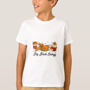 Große Ck Energy Erntedankfest Truthahn Kürbiskuche T-Shirt