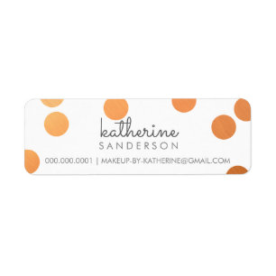 GROSSE CONFETTI SPOT Moderne, fette Kupferfolie gr