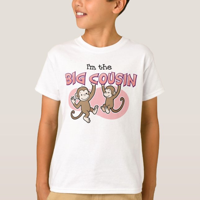 Große Cousin-Affemitteilung T-Shirt (Vorderseite)