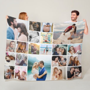 Grosse couverture en polaire de collection de 21 p