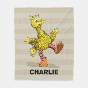 Grosse couverture en polaire d'Oiseau Retro person
