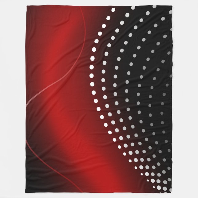 Grosse couverture en polaire, moderne, abstrait, r (Devant)