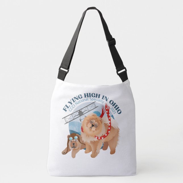 Große Crossbody Tote Bag mit Logo Tragetaschen Mit Langen Trägern (Vorderseite)