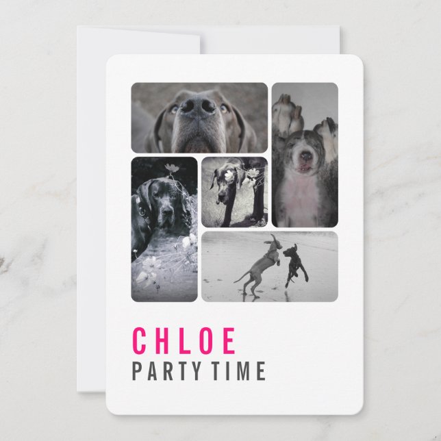 Große Dane-Einladung Einladung (Vorderseite)