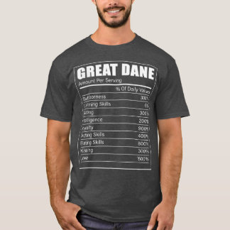 Große Däne Fakten Dog Great Dane Lover Great Dane T-Shirt